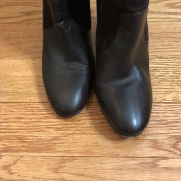 J. Crew Brown Heeled Knee Length Suede Boots - Picture 4 of 11